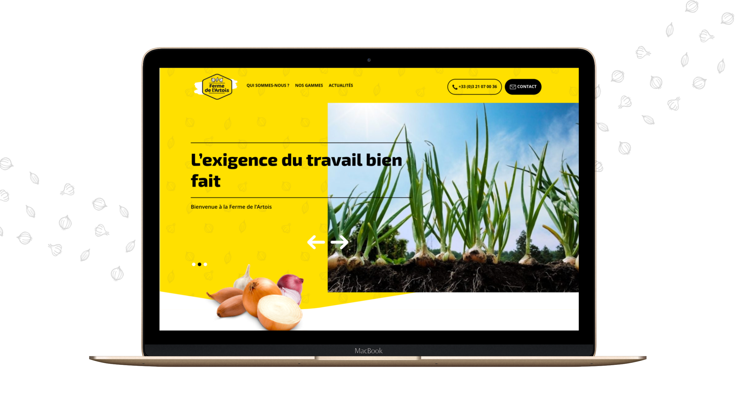 Site web vitrine Wordpress pour la Ferme de l'Artois - agence digitale Yoozly à Lille et Paris