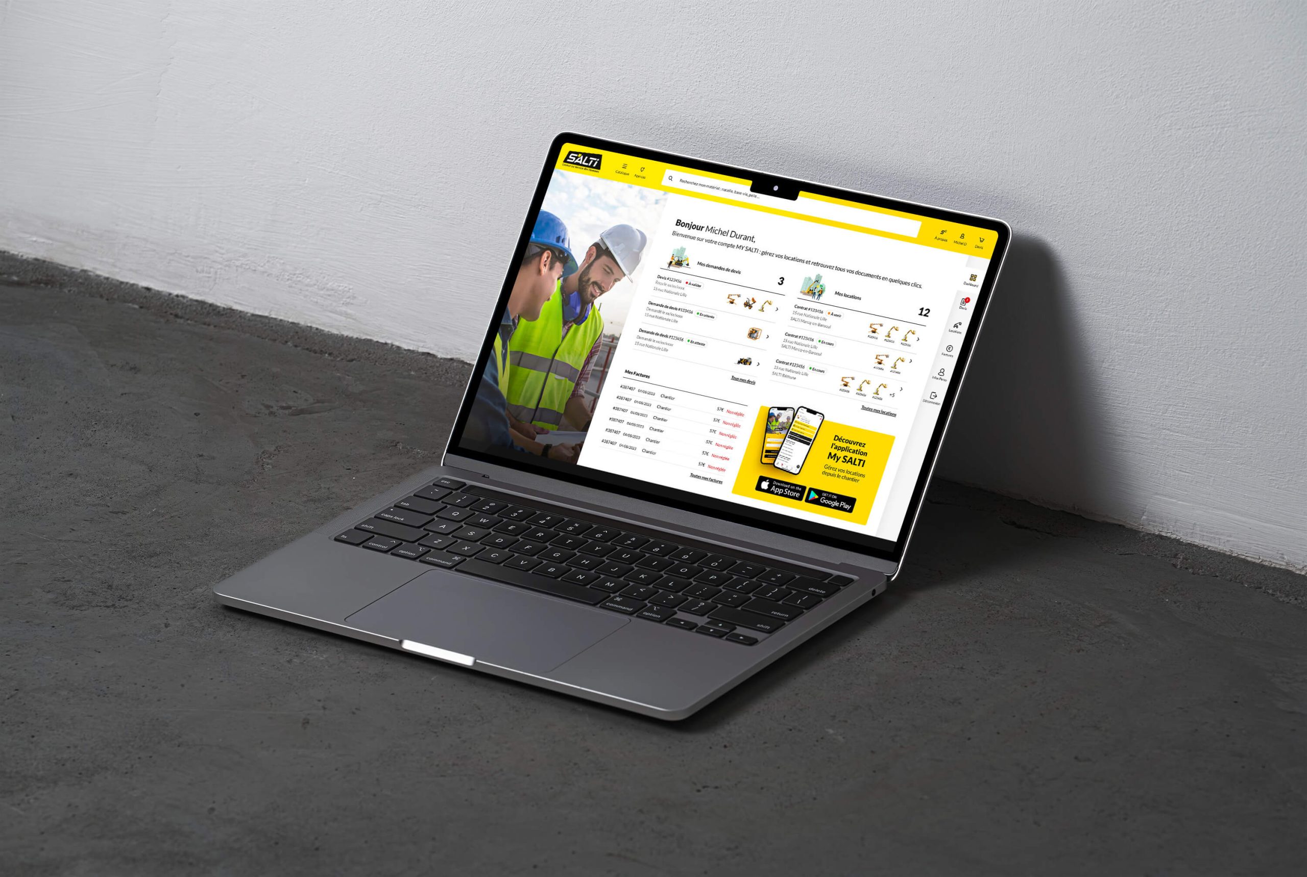 Espace client Salti.