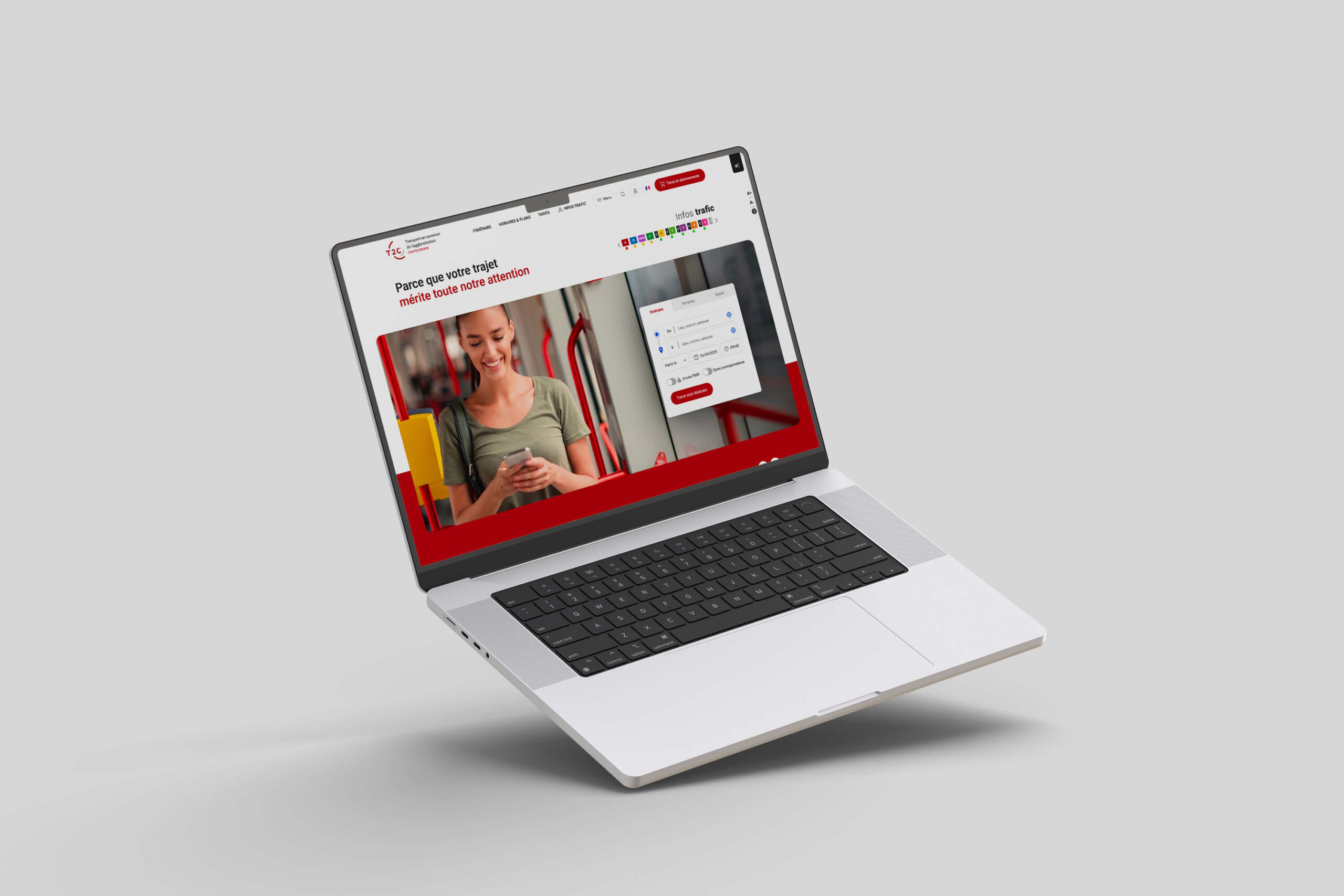 Site Web Transport de Clermont Ferrand Yoozly