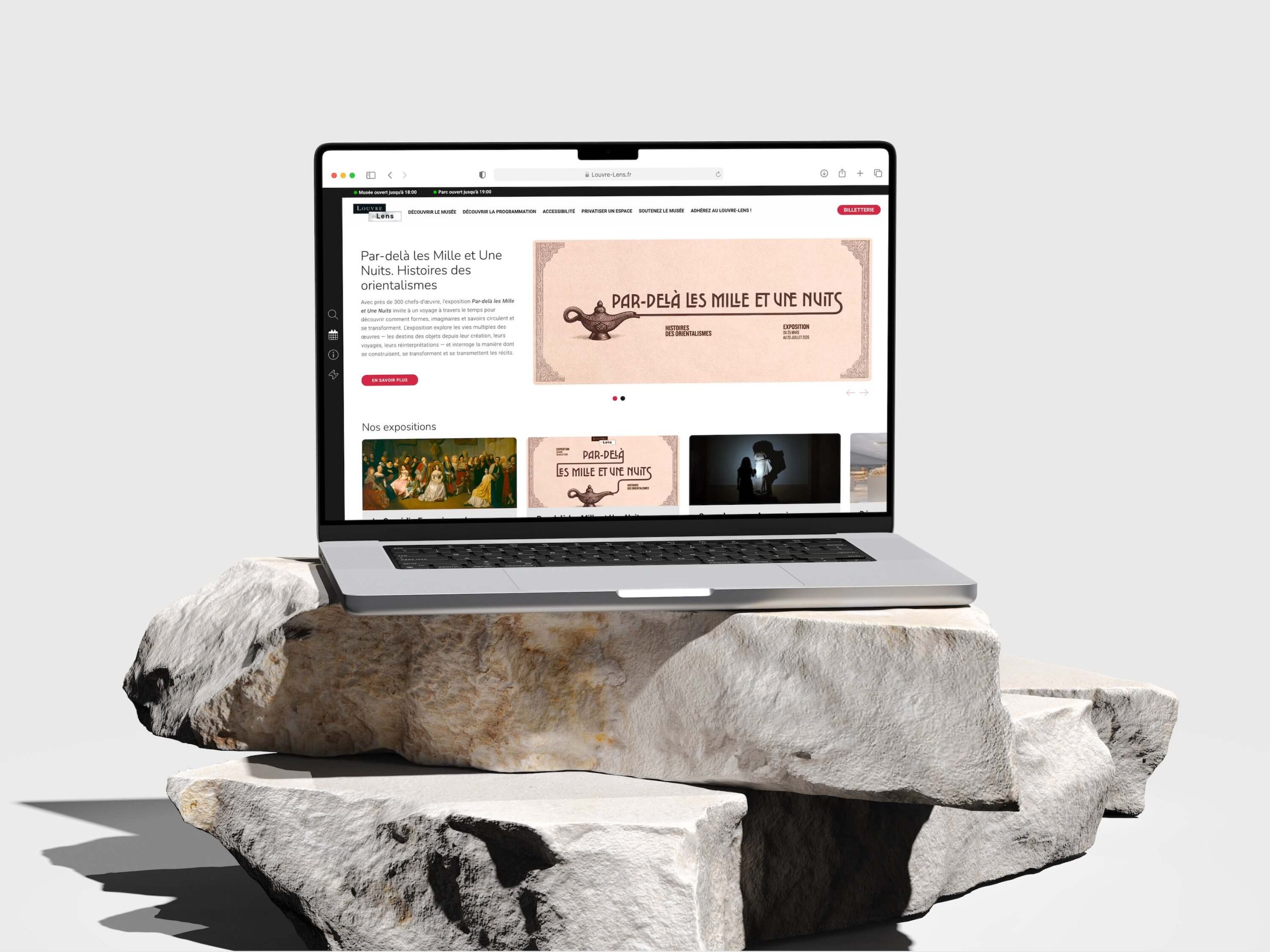 Un site institutionnel au service de la culture, Yoozly accompagne le Louvre-Lens