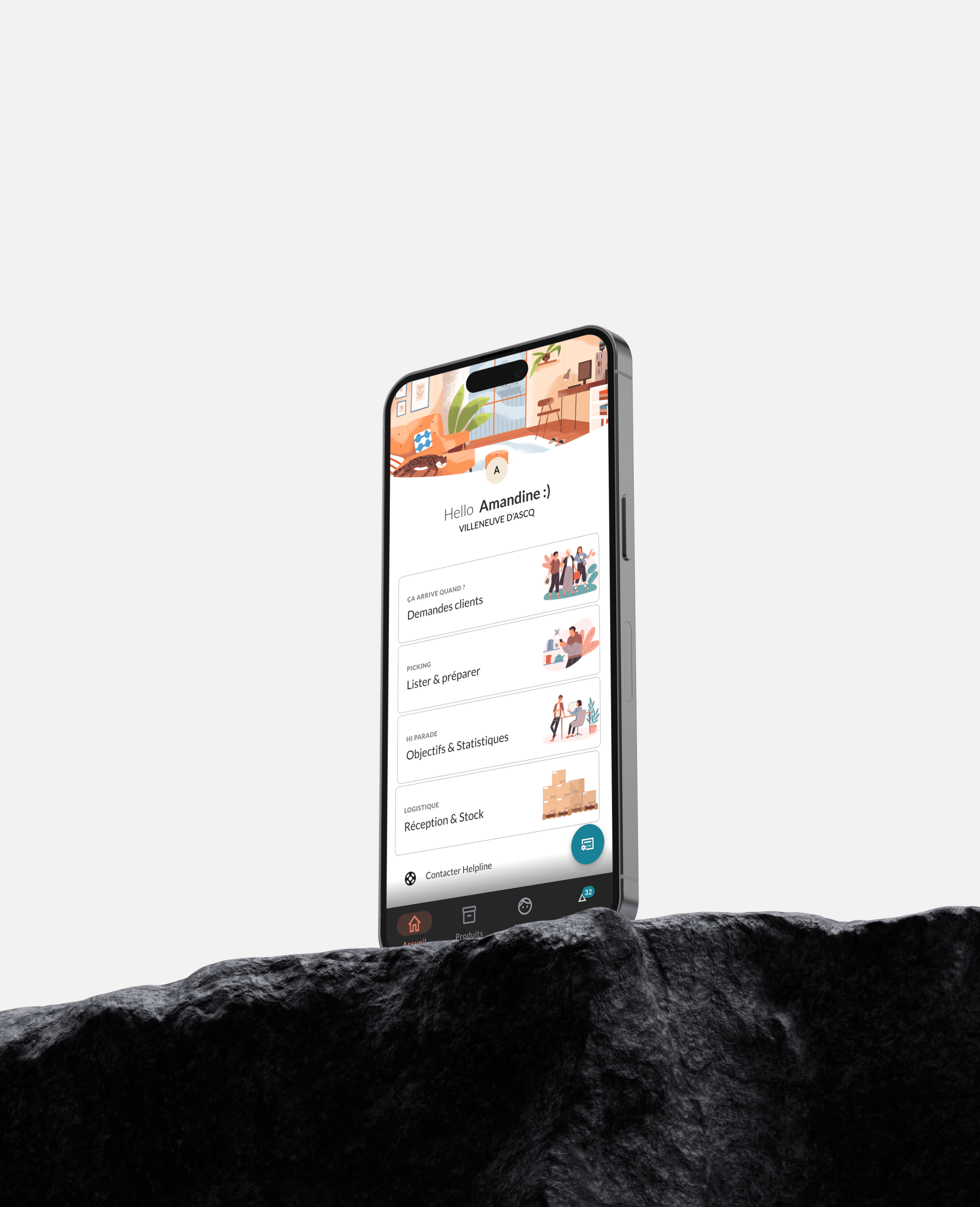 Application logistique zodio