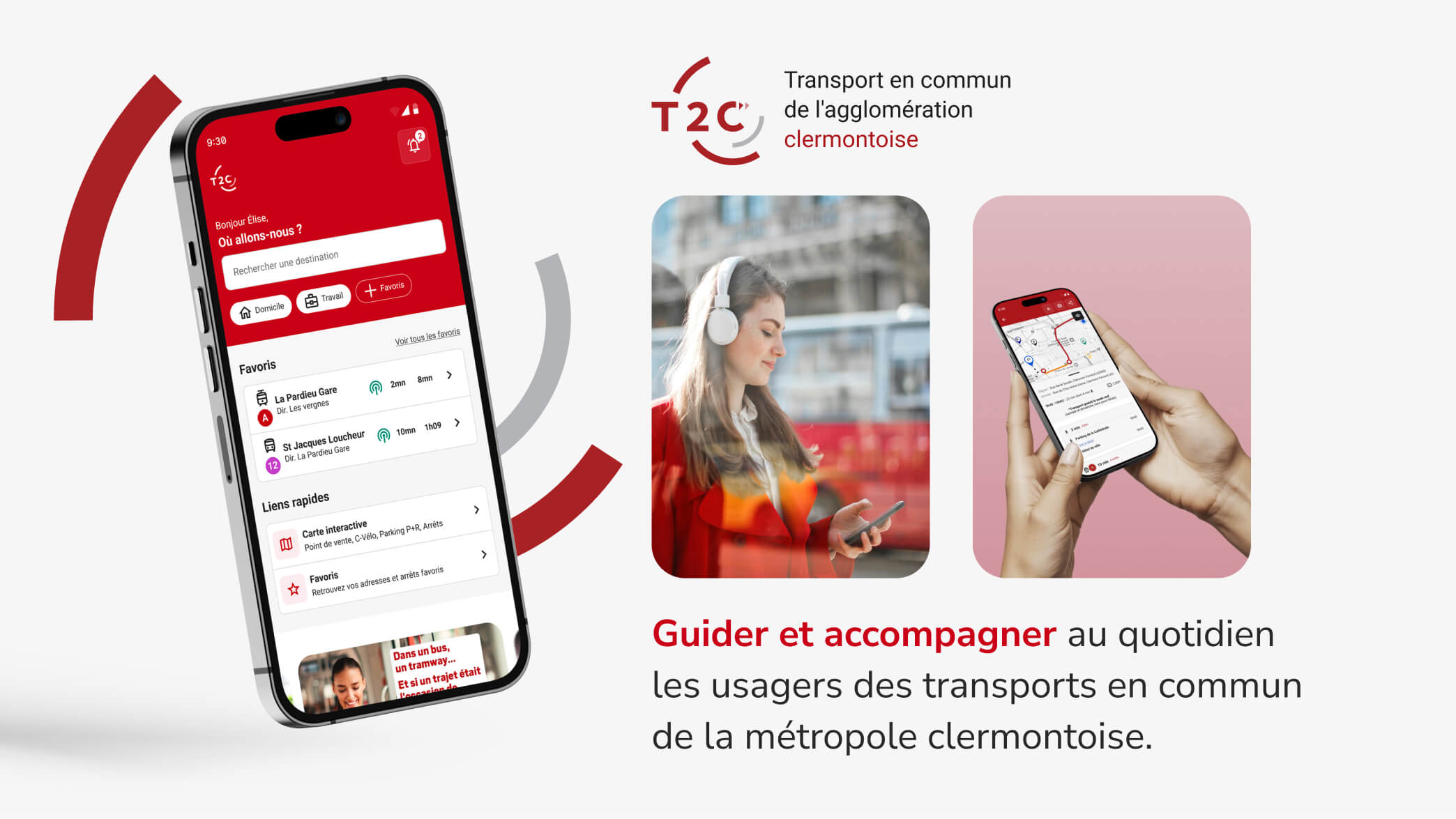 Application mobile T2C : transport.